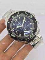 Swiss Grade Replica Blancpain Fifty Fathoms SS Black Chronograph watch